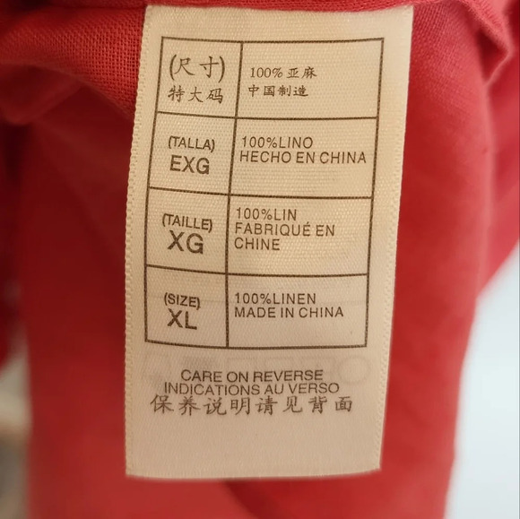 Max Studio 100% linen coral maxi dress. Women's size XL. - Picture 11 of 17